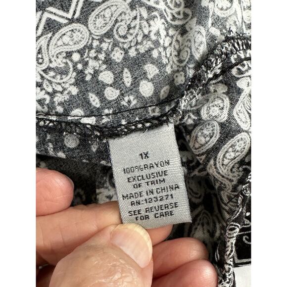 J For Justify Bandanna Print Sundress 1X Lightweight & Breezy Whimsy - Picture 9 of 12